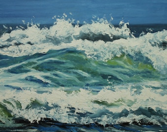 Print of  Wave 16 16x24 inch Roz painting