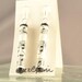 Sheet Music PAPER Beads Earrings Music Notes