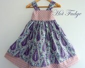 LAST ONE, Party Bow Dress, Lilac Tree, Size 1T