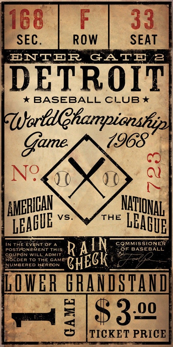 Vintage Baseball Tickets 21
