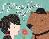 missin you card