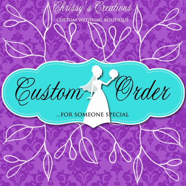 Custom Order listing for Nikki. Set of 7 personalized bridesmaid robes for wedding day.