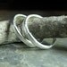 Pure Silver Textured Stackable Rings Set of Two - Summerlight