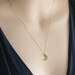 Gold Moon Necklace - Small Gold Crescent Moon Necklace - 14kt Gold Fill Charm Necklace