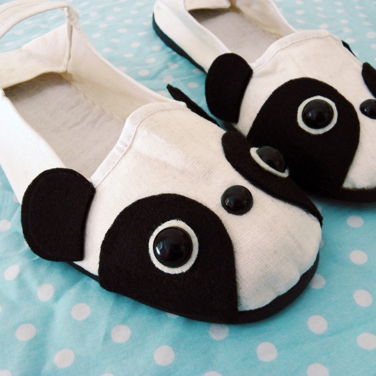 Panda Bear Mary Janes - Size 9