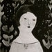 A Summer's Eve - an original larger gouache portrait - painting