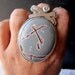 60 DOLLAR SALE - X Marks the Spot Ring - Sonoran Rhyolite Stone and Sterling Silver Ring
