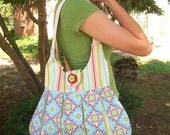 Pretty Peek-a-Boo Pleated Bag INSTANT DOWNLAOD PDF Handmade Sewing Pattern