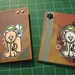 Cat Angel Sympathy Cards, Set of 2, with Envelopes, Sparkling Wings and Halos