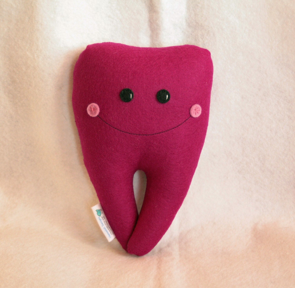 Tooth Fairy Pillow Buddy --Magenta