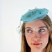 1950s Birdcage Veil / Tiffany Blue Veil