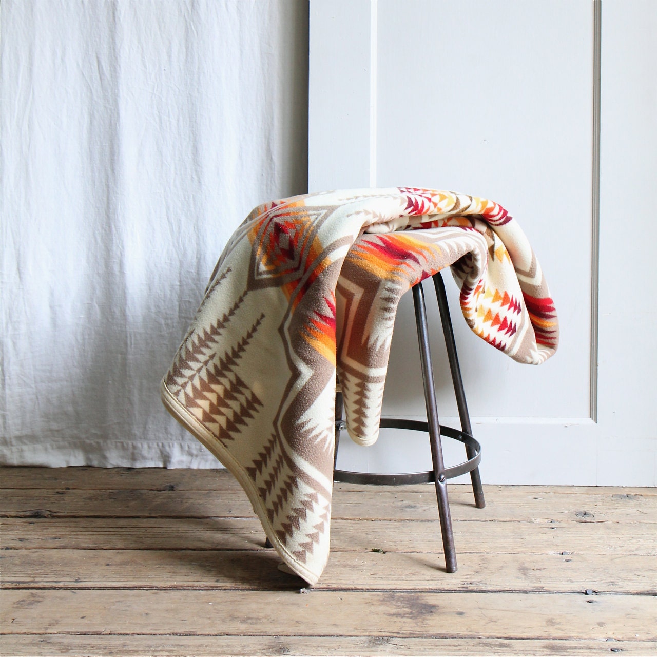 Vintage Wool Pendleton Camp Blanket / Southwest, Navajo