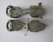 Vintage Old Shabby Marvel Metal Roller Skates - Shabby Chic