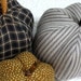 fabric pumpkins - classic black gold - set of 3 p U m P k I nS - 01