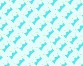 Santa Claus is Coming to Town by Creative Thursday, Crowns in aqua, 1 yard