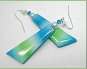 Polymer Clay Summer Breeze Dangle Earrings, handmade jewelry