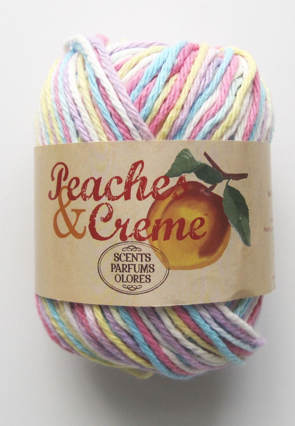 100 Cotton Yarn Peaches and Creme Floral by