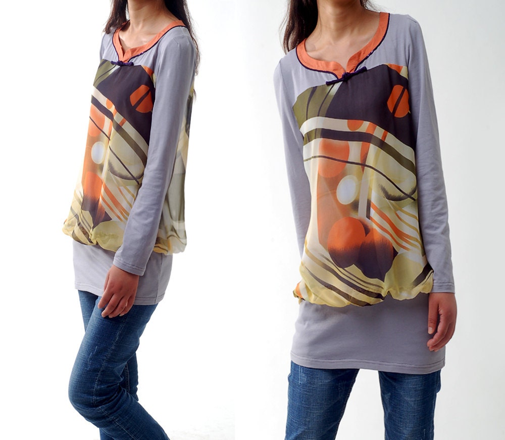 Ghibli - layered T shirt (Y1216)