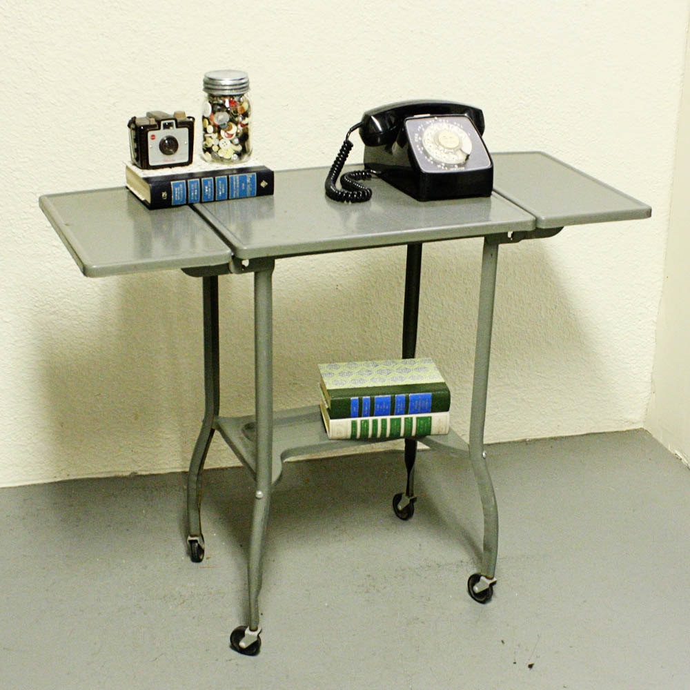 Vintage table stand typewriter table by OldCottonwood on Etsy