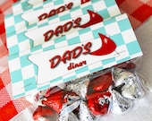 Set of 10 Personalized 1950s Diner Inspired Favor Bag Toppers Retro Diner Il_170x135