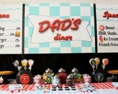 8ft x 2.5 ft Vinyl Personalized Diner Menu Banner Backdrop Il_170x135