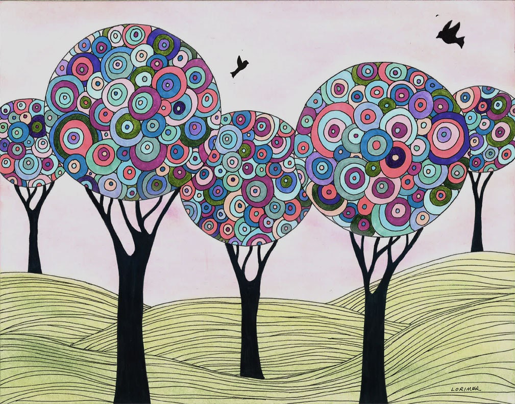 Nothing But Sky Fine Art Print, Landscape Art, Trees