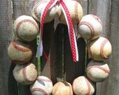 Cincinnati Reds, Saint Louis Cardinals Baseball Love Wreath - no hat or letter