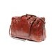 Vintage Italian Brown Leather Travel Bag