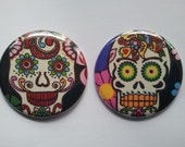 2 Day of the Dead Pocket Mirrors - Great Fabric Designs