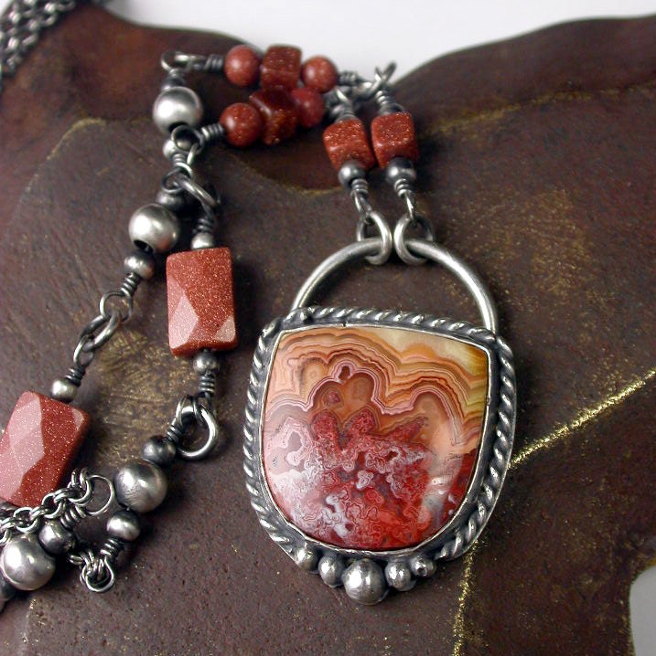 HOLIDAY20 - Laguna Lace Necklace Pendant Sterling Silver