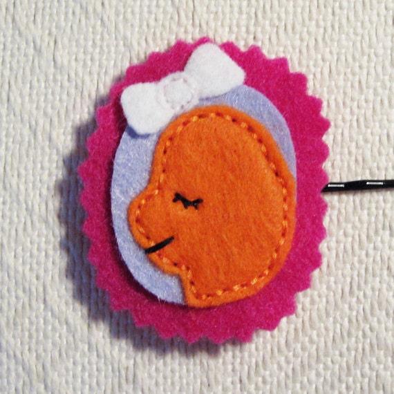 Kawaii Charmander Pokemon Felt Hair Clip Bobby Pin