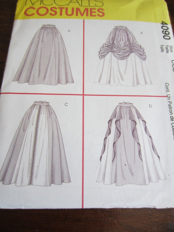 McCalls 4090 Renaissance Skirts pattern by