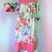 sz M / L vintage KRIST GUDNASON flower print cotton patio dress