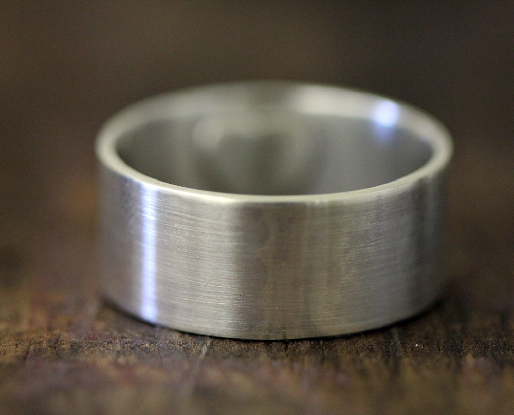 Mens wedding ring secret heart