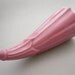 Vintage Pink Pottery Cornucopia Wall Pocket Marked Made in USA
