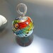 Melanie Moertel Lampwork Beads - Rainbow marble bead pendant - "Color Addiction"