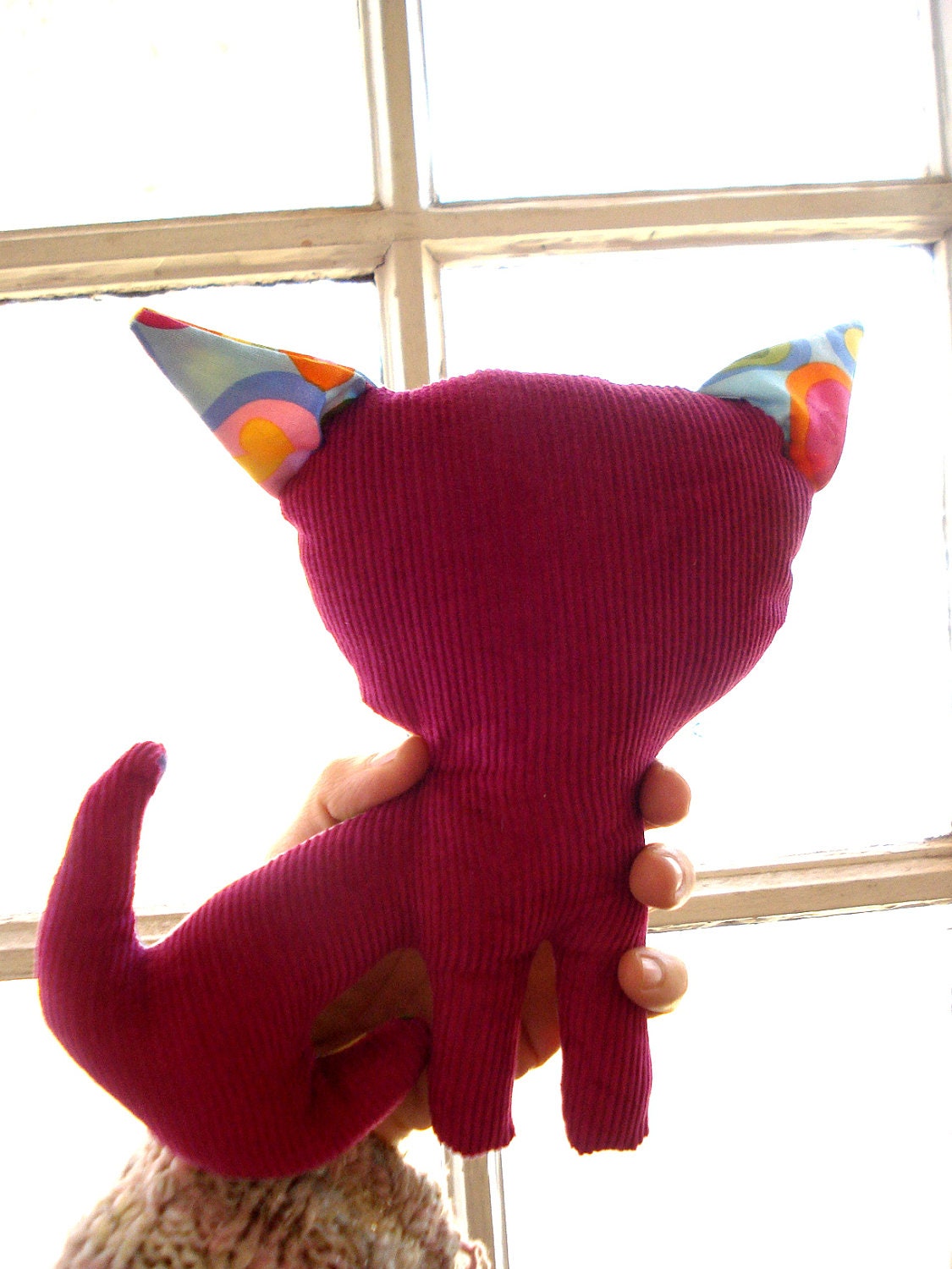 Kitty Colored Corduroy Fucshia