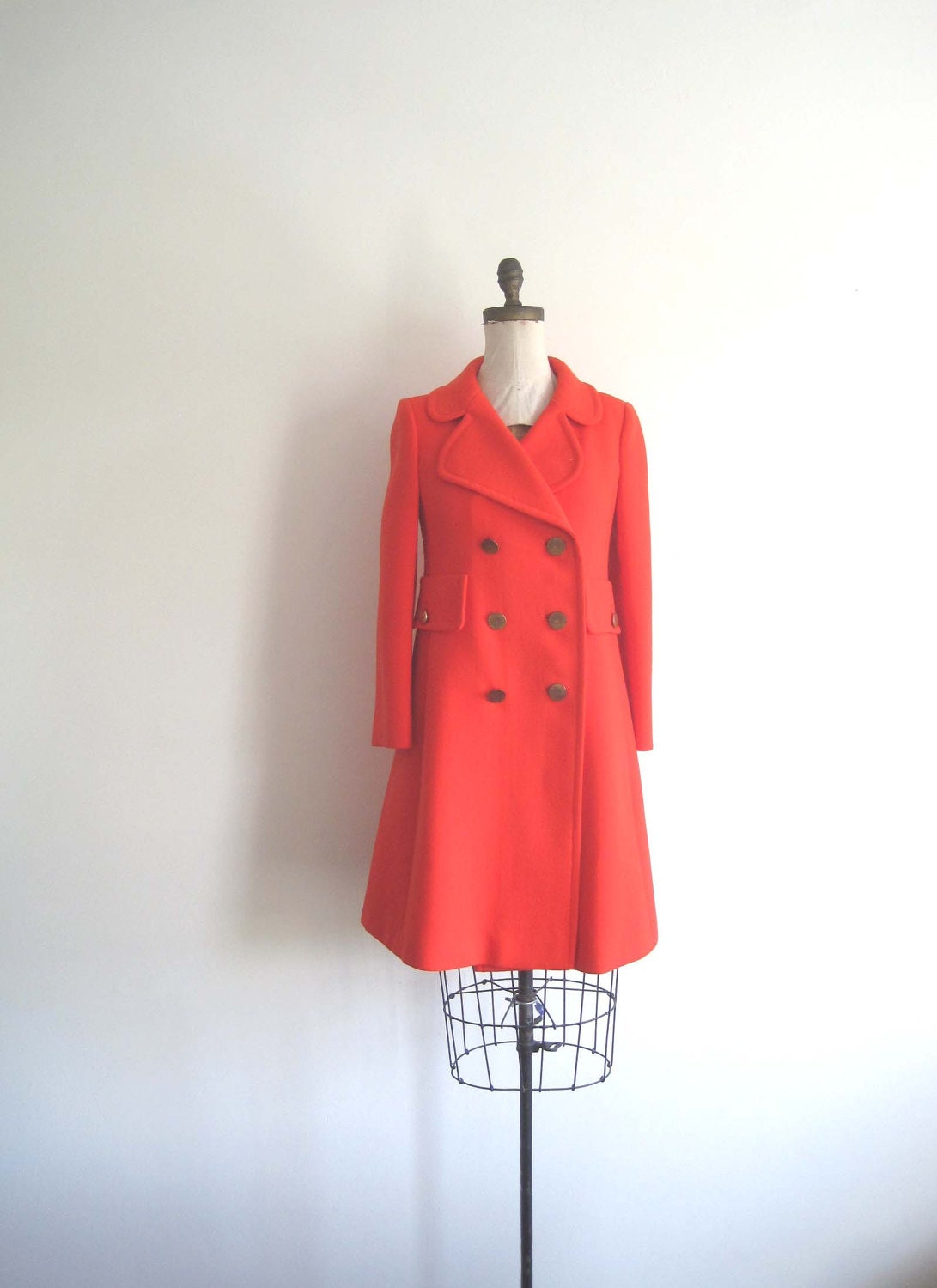 vintage 1960s coat / 60s knit ( GUNTER PROJECT 2 )