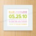 Modern Typography Birth Announcement Print - Horizontal