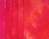 Hand Dyed Fabric Collection 3-Dyed on the 4th of July  free shipping within USA