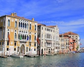 Along the Grand Canal, Venice  - 5 x 7 Fine Art Photograph , Italy, Europe, Travel Wall Art, Architecture, Water