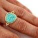 Druzy light mint ring 14kt gold filled - custom size