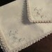 Set of 8 Like New Vintage Cloth Napkins with Trim