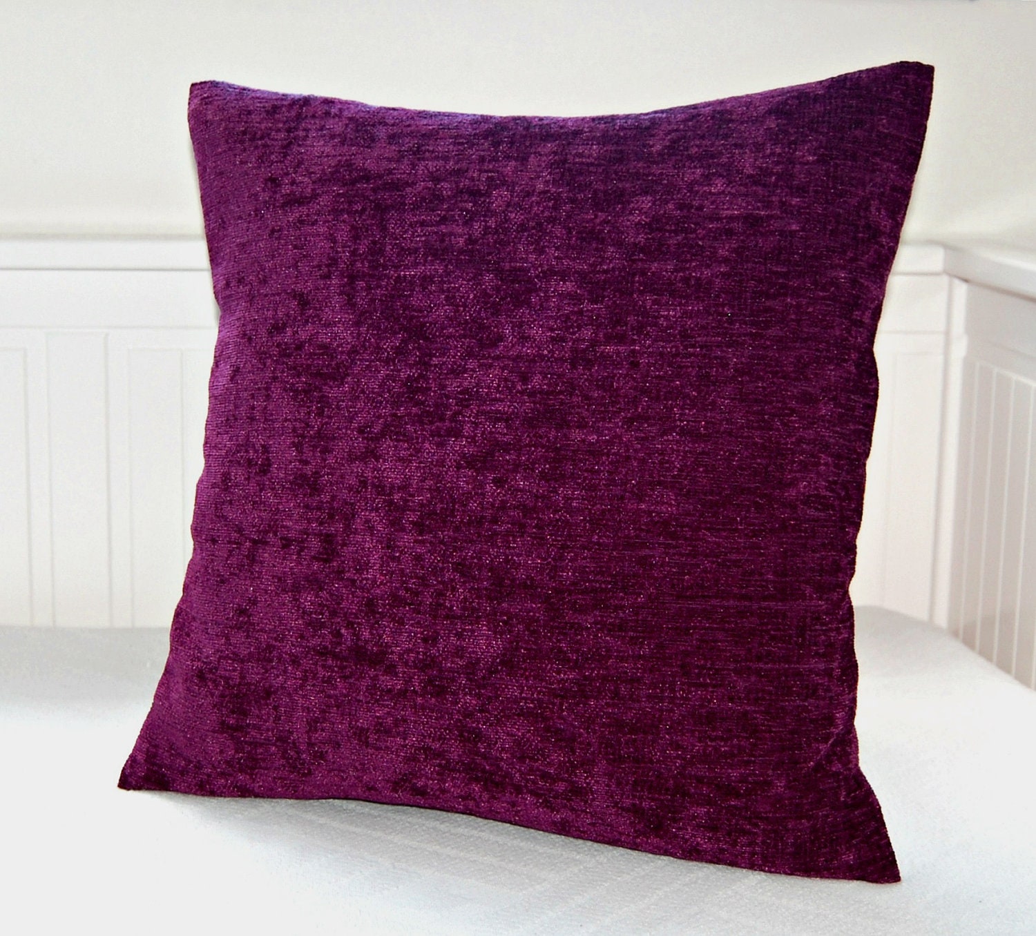 accent pillow cover mauve grape violet, cushion cover 16 inch