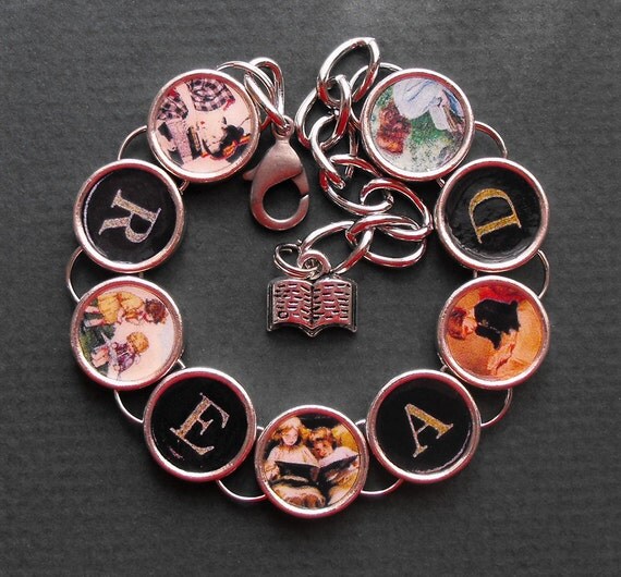 Read Bracelet Book Readers Jewelry Bibliophile