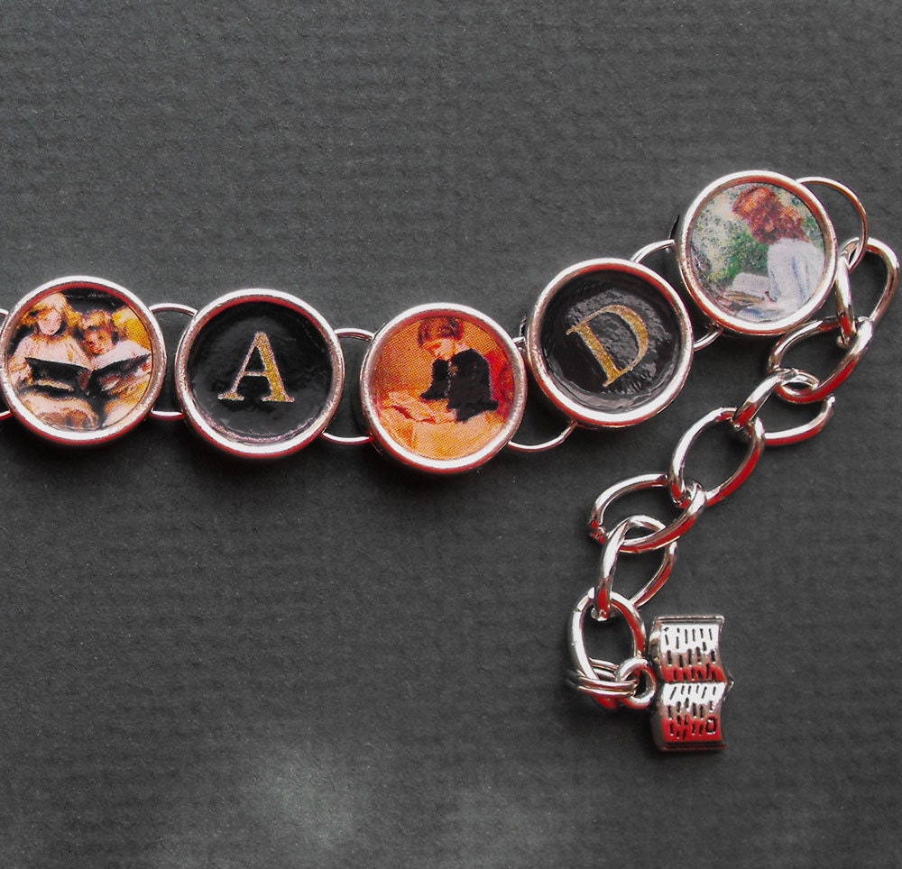 Read Bracelet Book Readers Jewelry Bibliophile