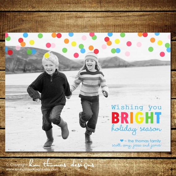 SPRINKLING LOVE...Custom Photo Holiday Card...by KM Thomas Designs Il_570xn