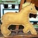 Folk Art Felted Stuffed HORSE Toy Primitive
