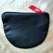 Black Leather Zipper Pouch