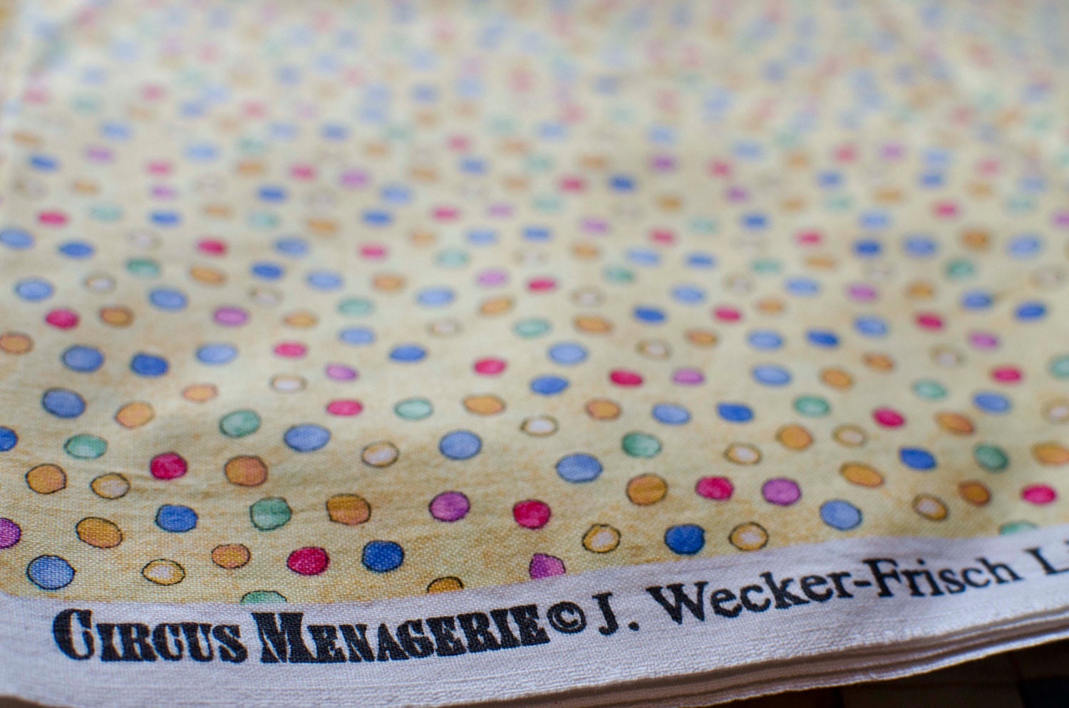 Fabric- Circus Menagerie Quilt Fabric - Yellow
